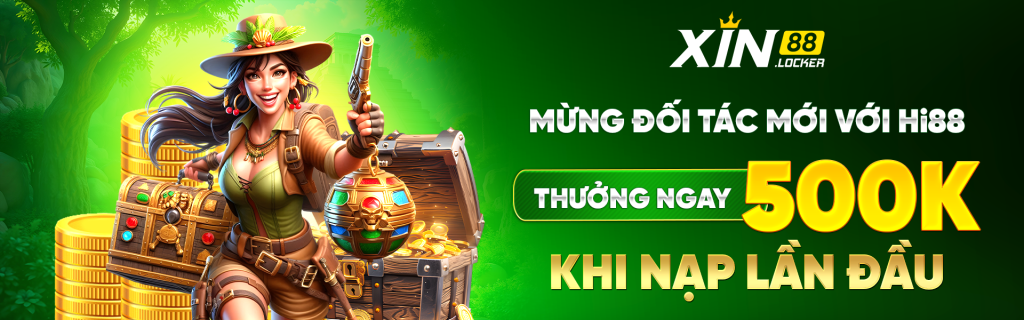 banner Xin88 mừng đối tác mới HI88